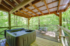 Hot Tub and On-Site Trails Secluded Marion Cabin